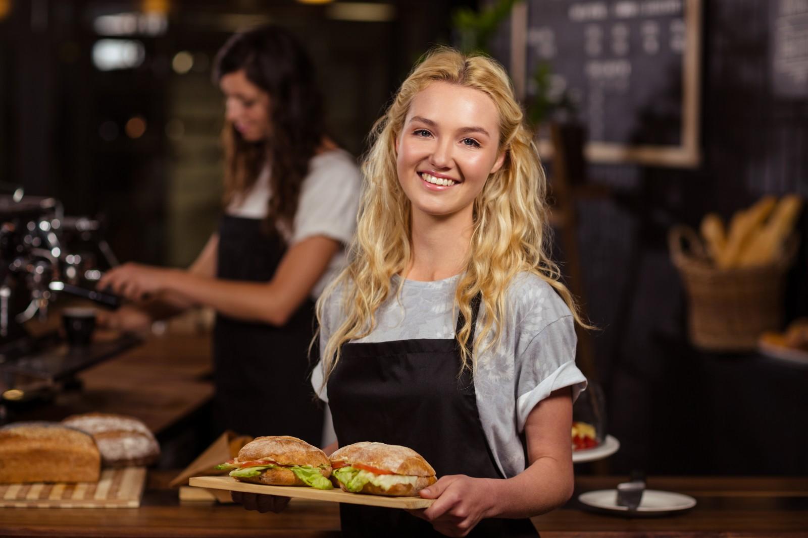 Female serving food (1)